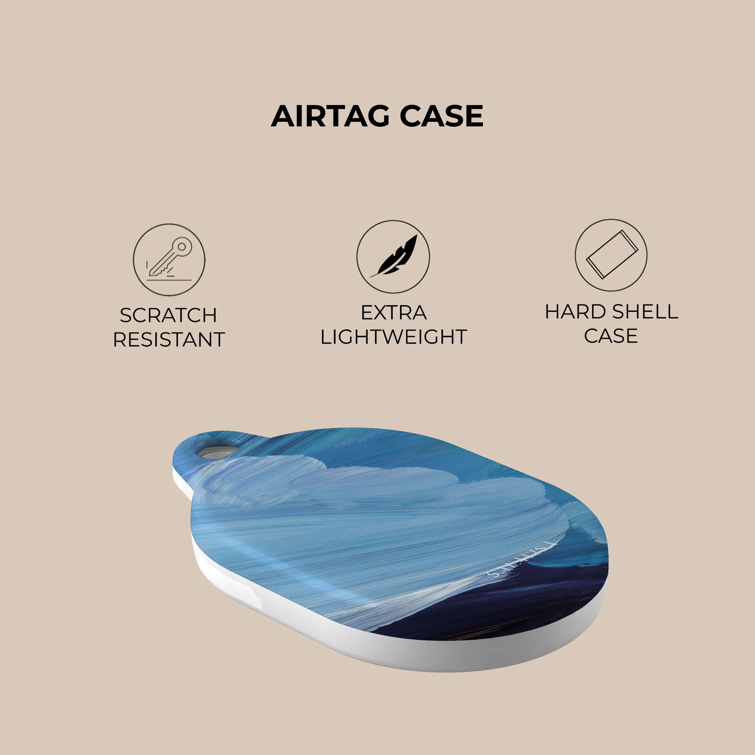 Luxury Feel Winter Canvas AirTag Holder  Limited Release!