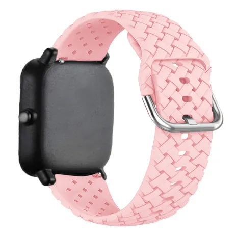 Luxury Feel Xiaomi Amazfit GTS Braided Silicone Strap (Pink)  Last Few Pieces!