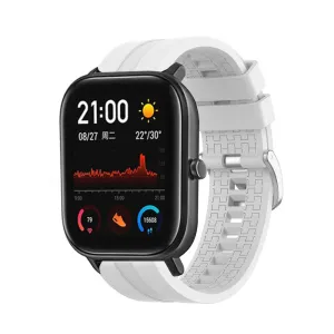 Luxury Feel Xiaomi Amazfit GTS Silicone Strap Extreme (White)  Stylish & Comfortable