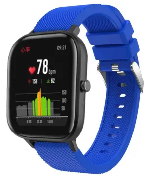 Luxury Feel Xiaomi Amazfit GTS Silicone Strap Perfect Fit (Blue)  Last Few Pieces!