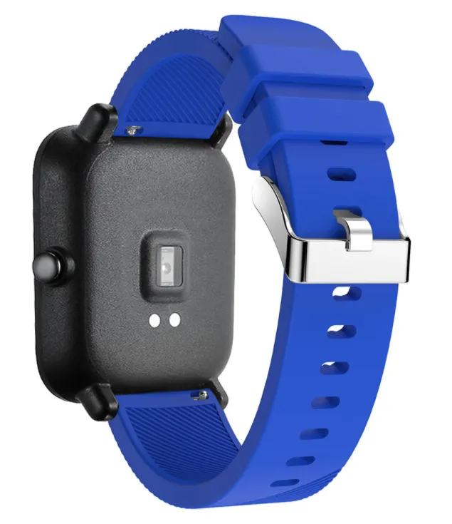 Luxury Feel Xiaomi Amazfit GTS Silicone Strap Perfect Fit (Blue)  Last Few Pieces!
