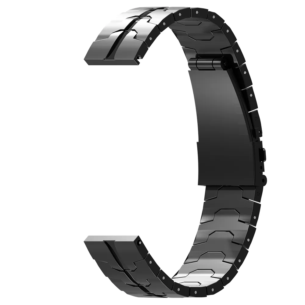 Luxury Feel Xiaomi Amazfit GTS Steel Iron Strap (Black)  Dont Miss Out!