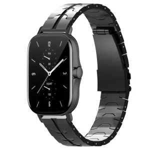 Luxury Feel Xiaomi Amazfit GTS Steel Iron Strap (Black)  Dont Miss Out!