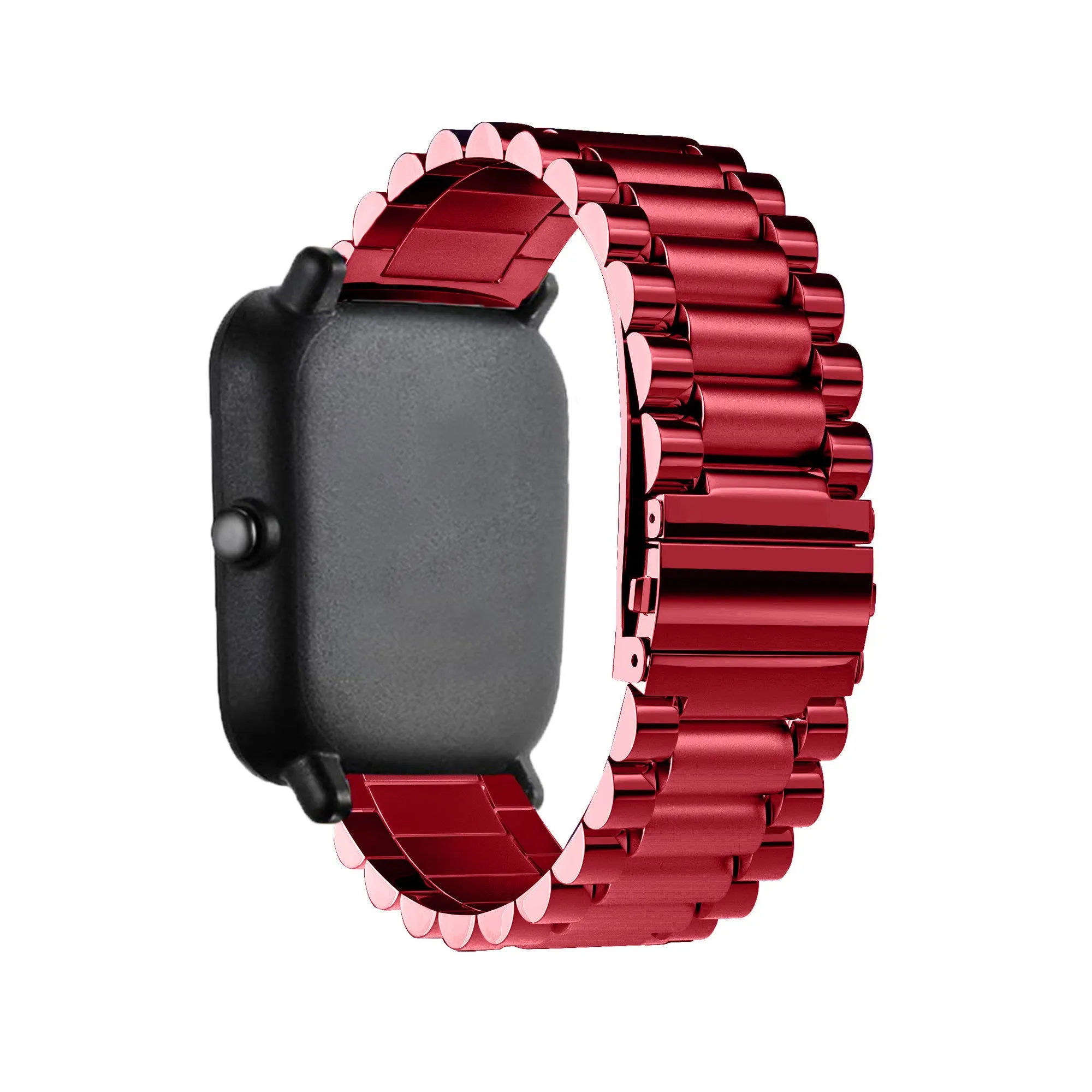 Luxury Feel Xiaomi Amazfit GTS Steel Strap (Red)  Limited Availability!