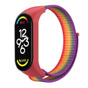 Luxury Feel Xiaomi Mi Band 7 Nylon Strap (Rainbow)  Stylish & Comfortable