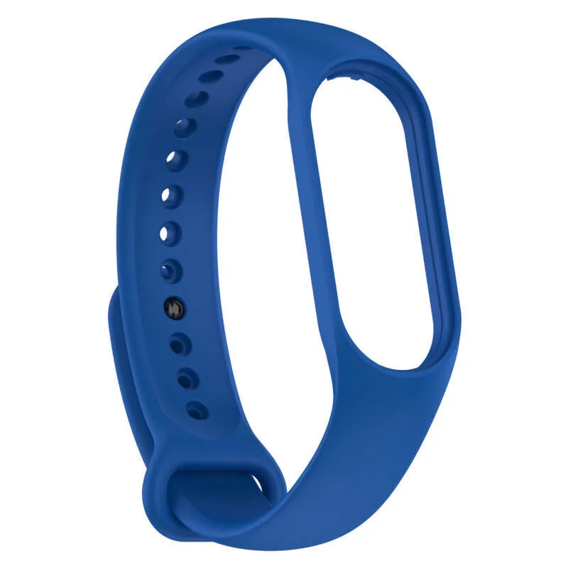 Luxury Feel Xiaomi Mi Band 7 Silicone Strap (Blue)  Last Chance!