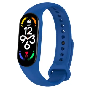 Luxury Feel Xiaomi Mi Band 7 Silicone Strap (Blue)  Last Chance!