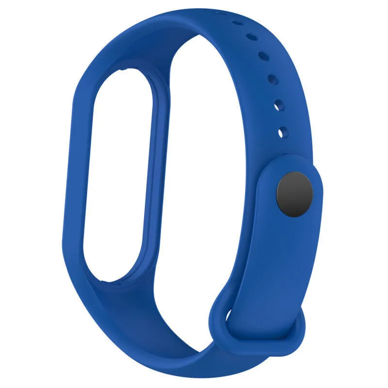 Luxury Feel Xiaomi Mi Band 7 Silicone Strap (Blue)  Last Chance!