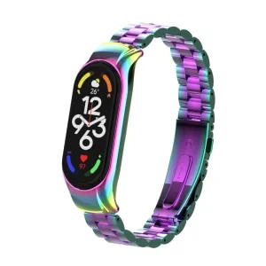 Luxury Feel Xiaomi Mi Band 7 Steel Strap (Pearlescent)  Today Only!