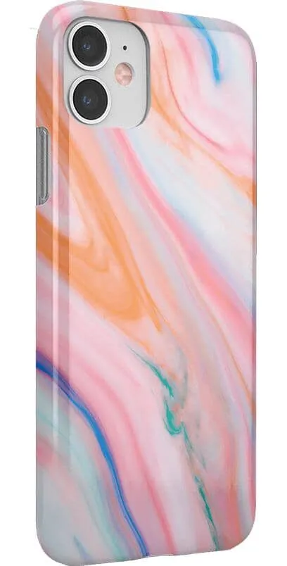 Luxury Feel You're a Gem | Rainbow Marble Swirl Case  Almost Sold Out!