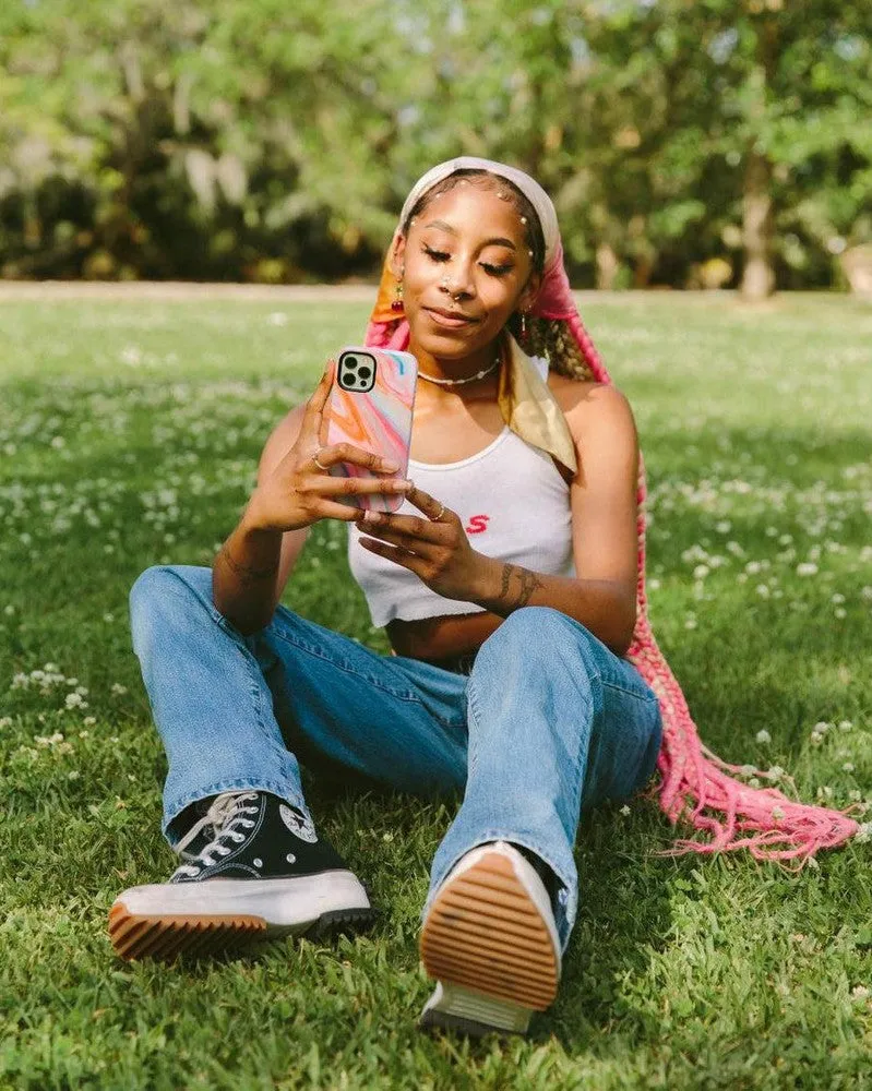 Luxury Feel You're a Gem | Rainbow Marble Swirl Case  Almost Sold Out!