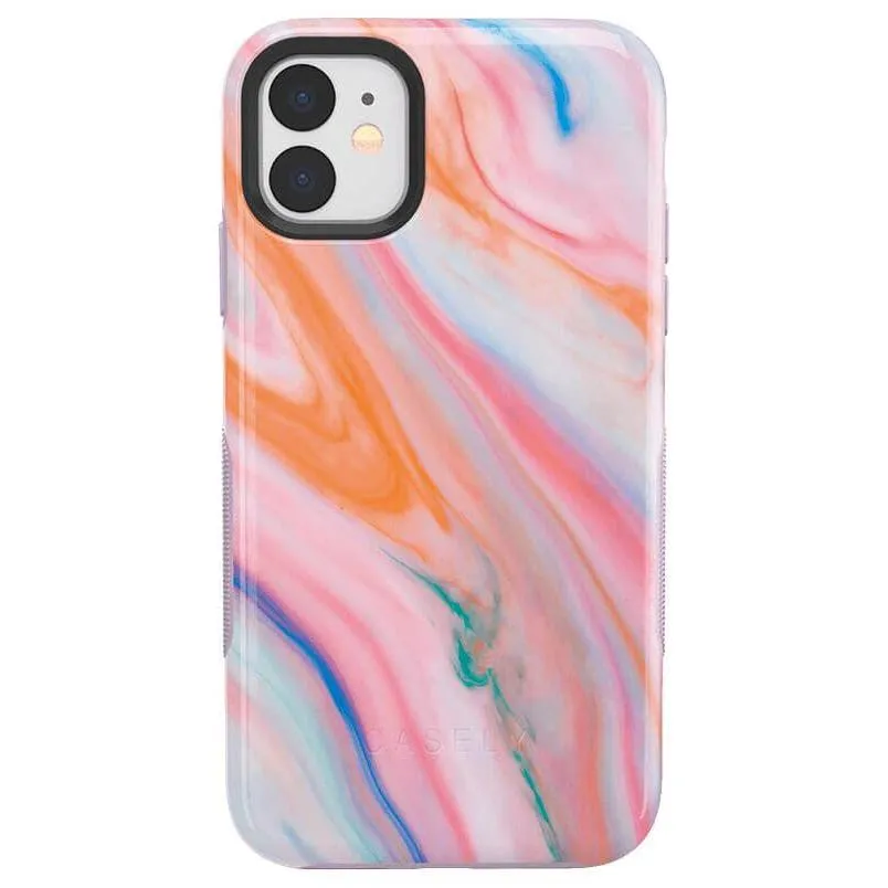 Luxury Feel You're a Gem | Rainbow Marble Swirl Case  Almost Sold Out!