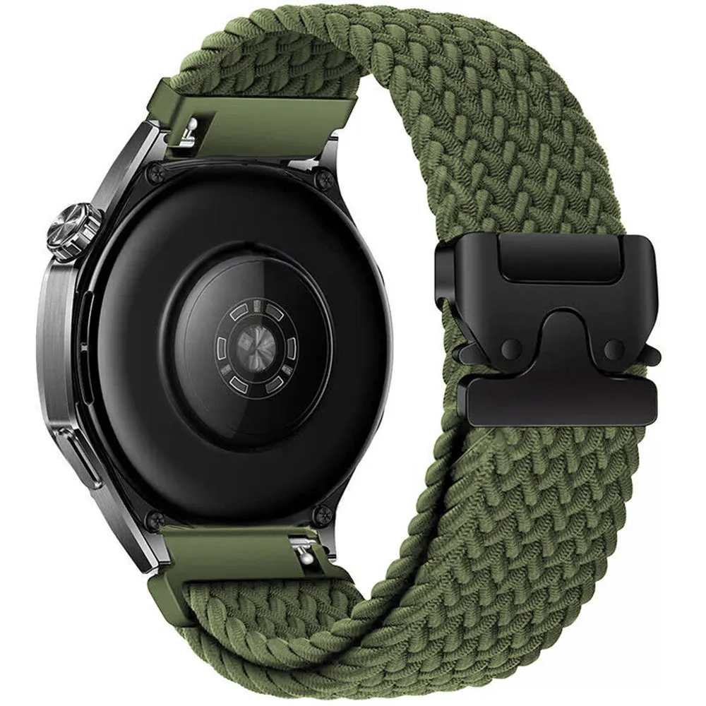 Premium Quality Amazfit GTS 2 Braided Strap with P-Buckle (Green)  Ends Soon!