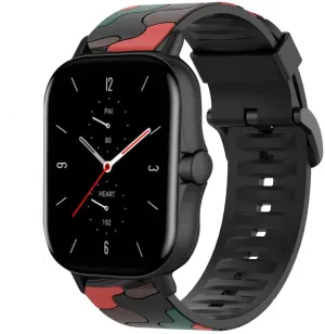 Premium Quality Amazfit GTS 2 Camo Strap (Red)  Limited Release!