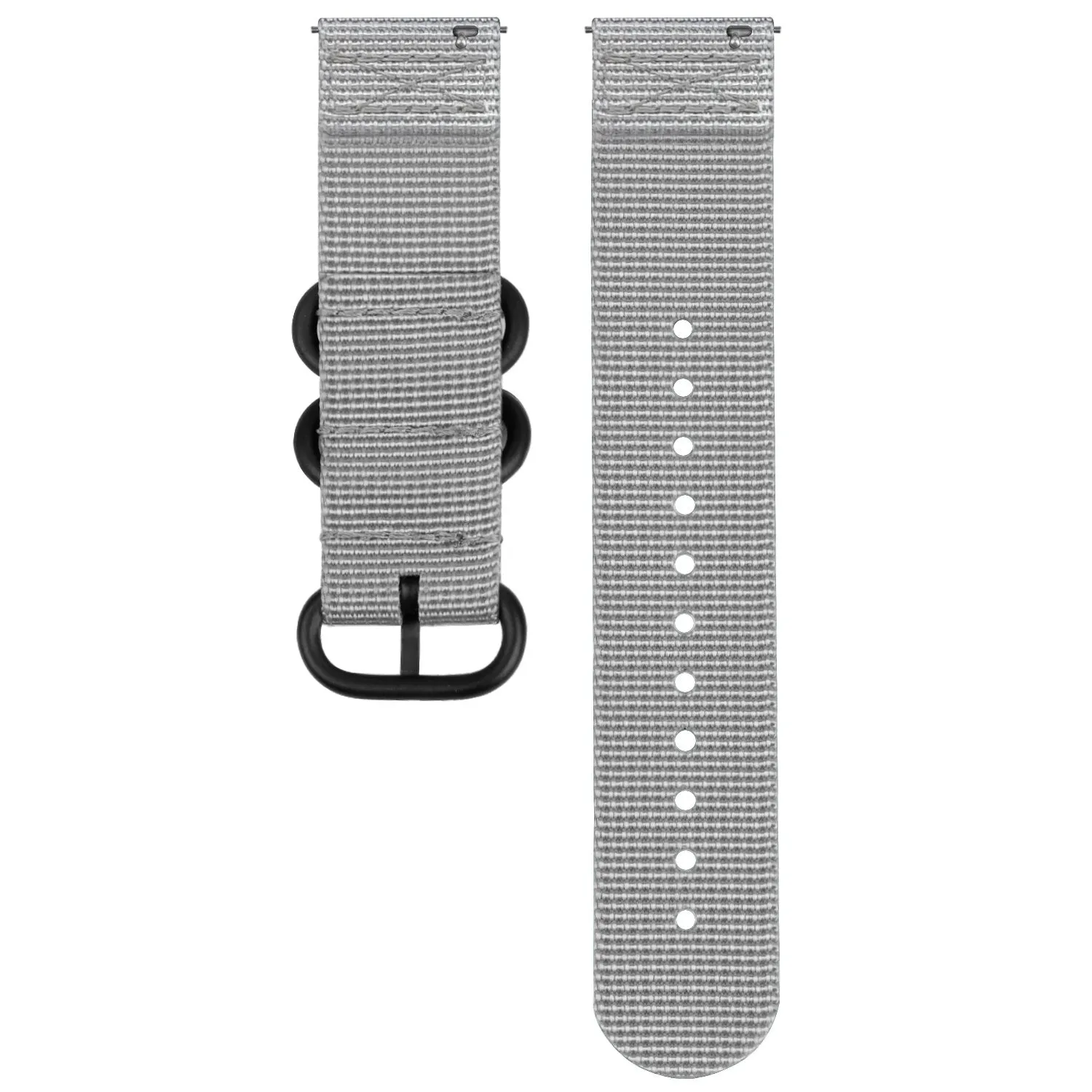 Premium Quality Amazfit GTS 2 Nylon Strap with Buckle (Grey)  Stylish & Comfortable
