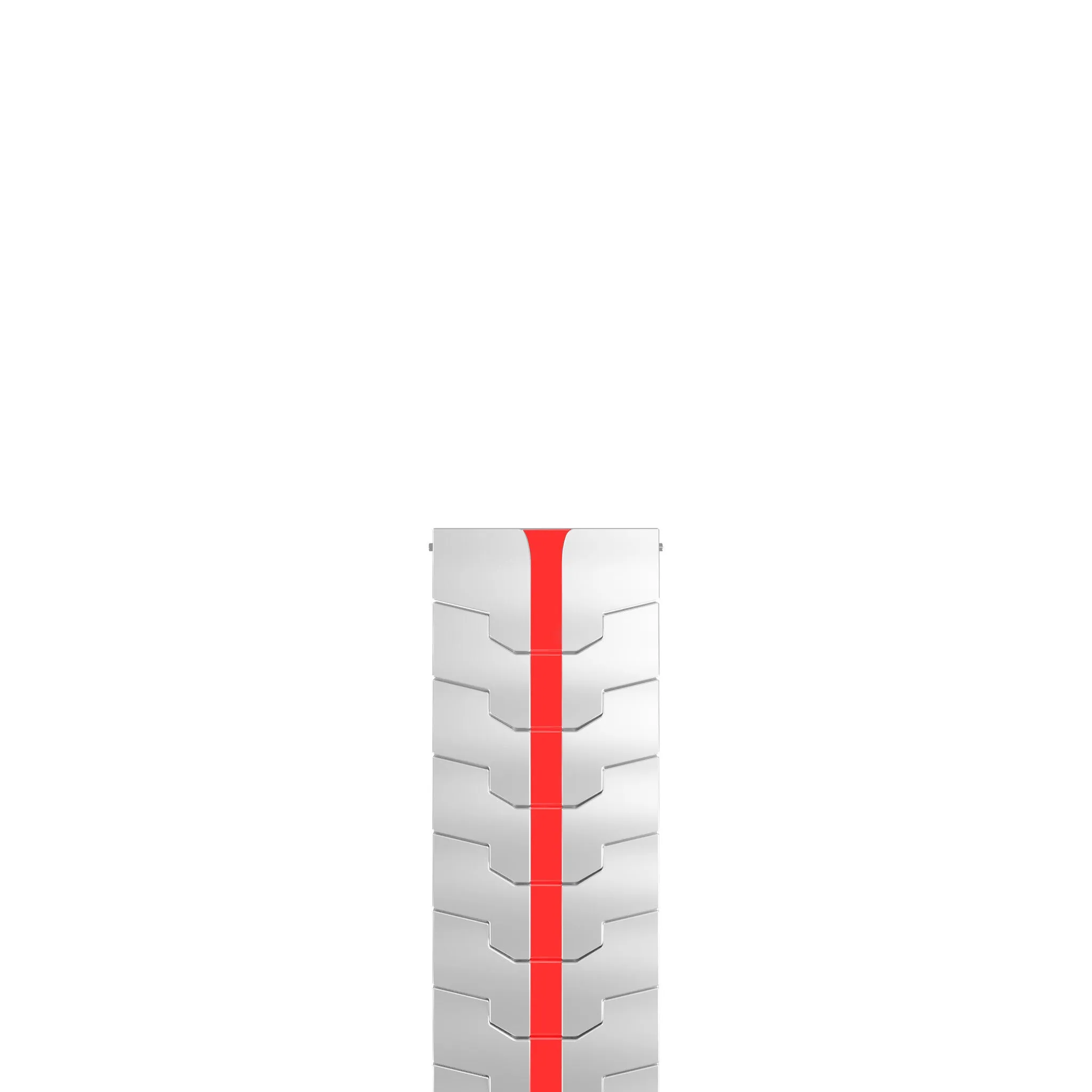 Premium Quality Amazfit GTS 2 Steel Iron Strap (Silver/Red)  Almost Gone!
