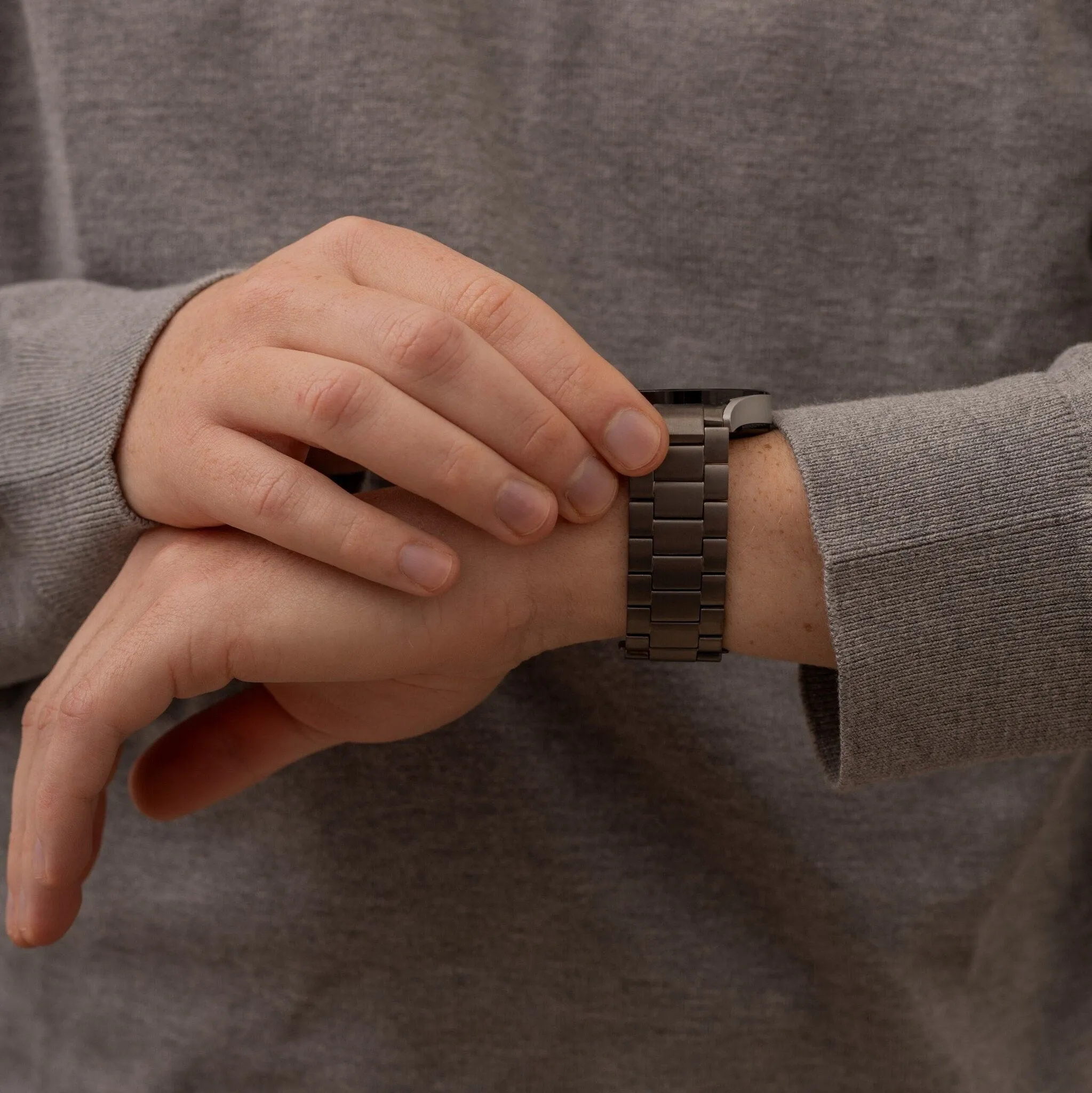 Premium Quality Amazfit GTS Titanium Strap (Graphite)  Almost Sold Out!