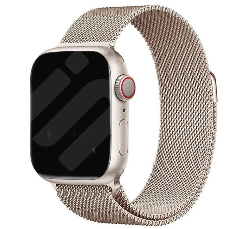 Premium Quality Apple Watch Milanese Strap (Starlight)  Ends Soon!