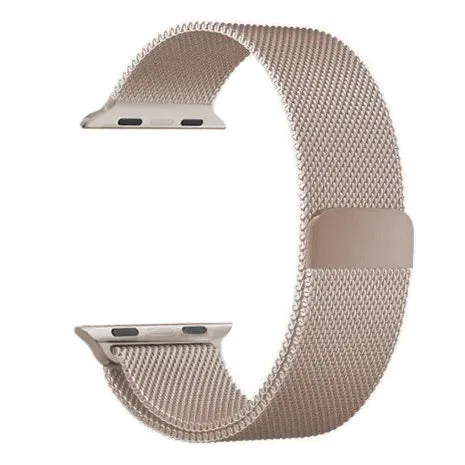 Premium Quality Apple Watch Milanese Strap (Starlight)  Ends Soon!