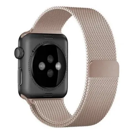 Premium Quality Apple Watch Milanese Strap (Starlight)  Ends Soon!