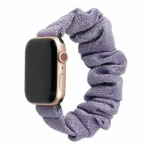 Premium Quality Apple Watch Scrunchie Strap (Shiny Purple)  Going Fast!