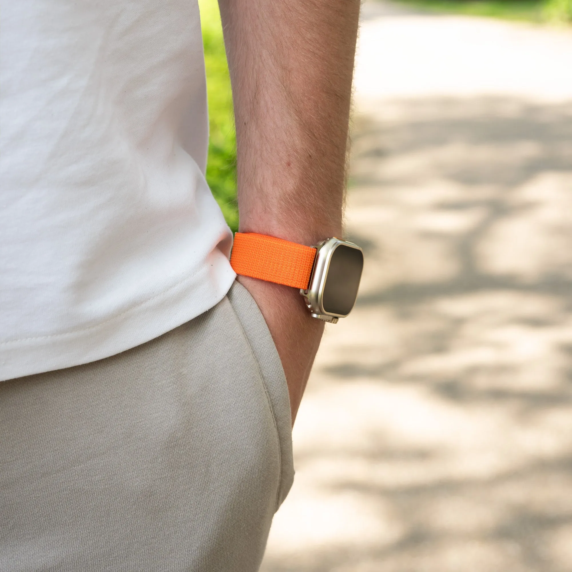Premium Quality Bandz Apple Watch Alpine Strap (Orange)  Limited Release!