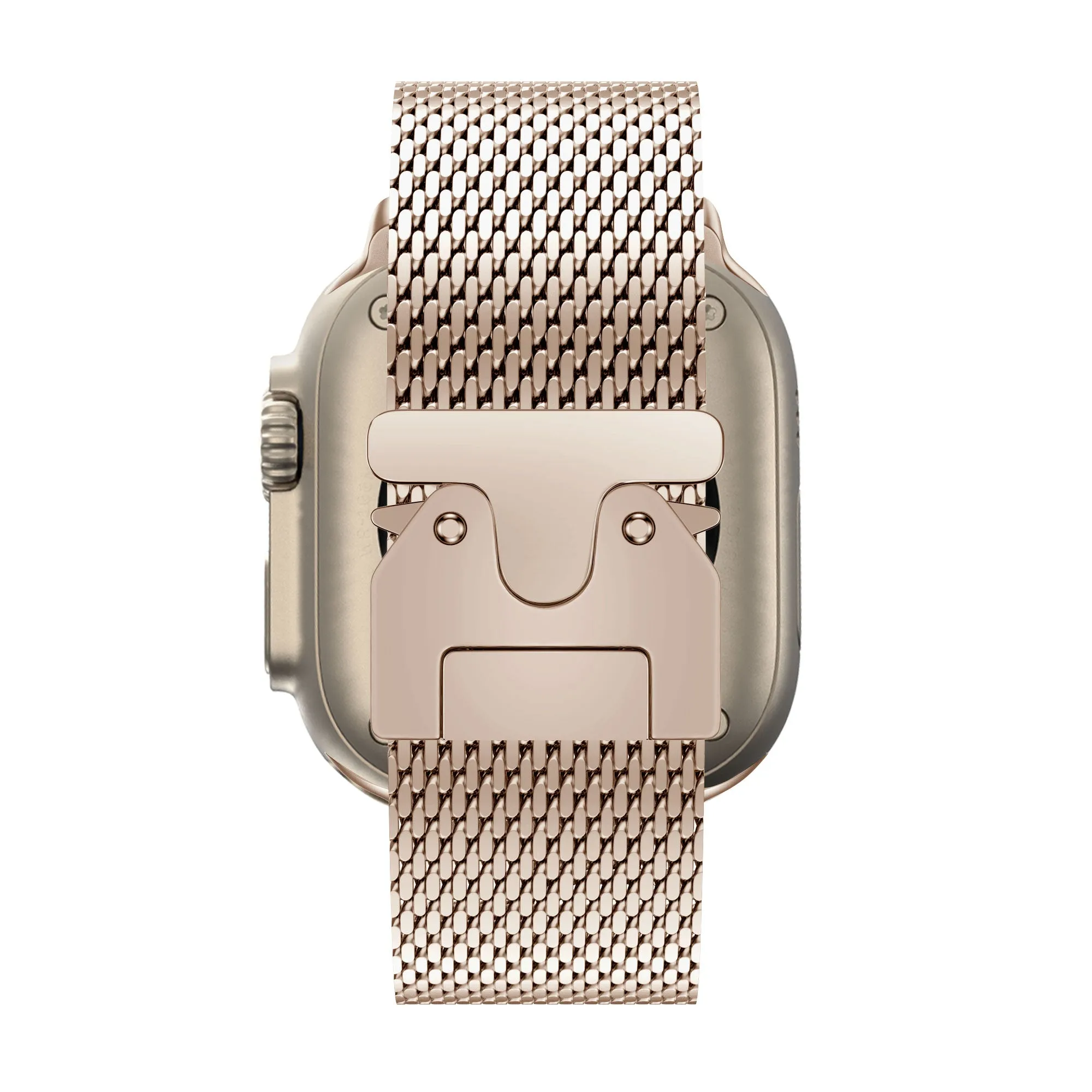 Premium Quality Bandz Apple Watch Milanese Loop Strap with P-Buckle (Rose Gold)  Stylish & Comfortable