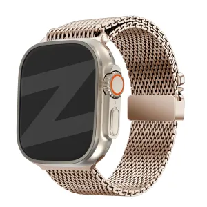 Premium Quality Bandz Apple Watch Milanese Loop Strap with P-Buckle (Rose Gold)  Stylish & Comfortable