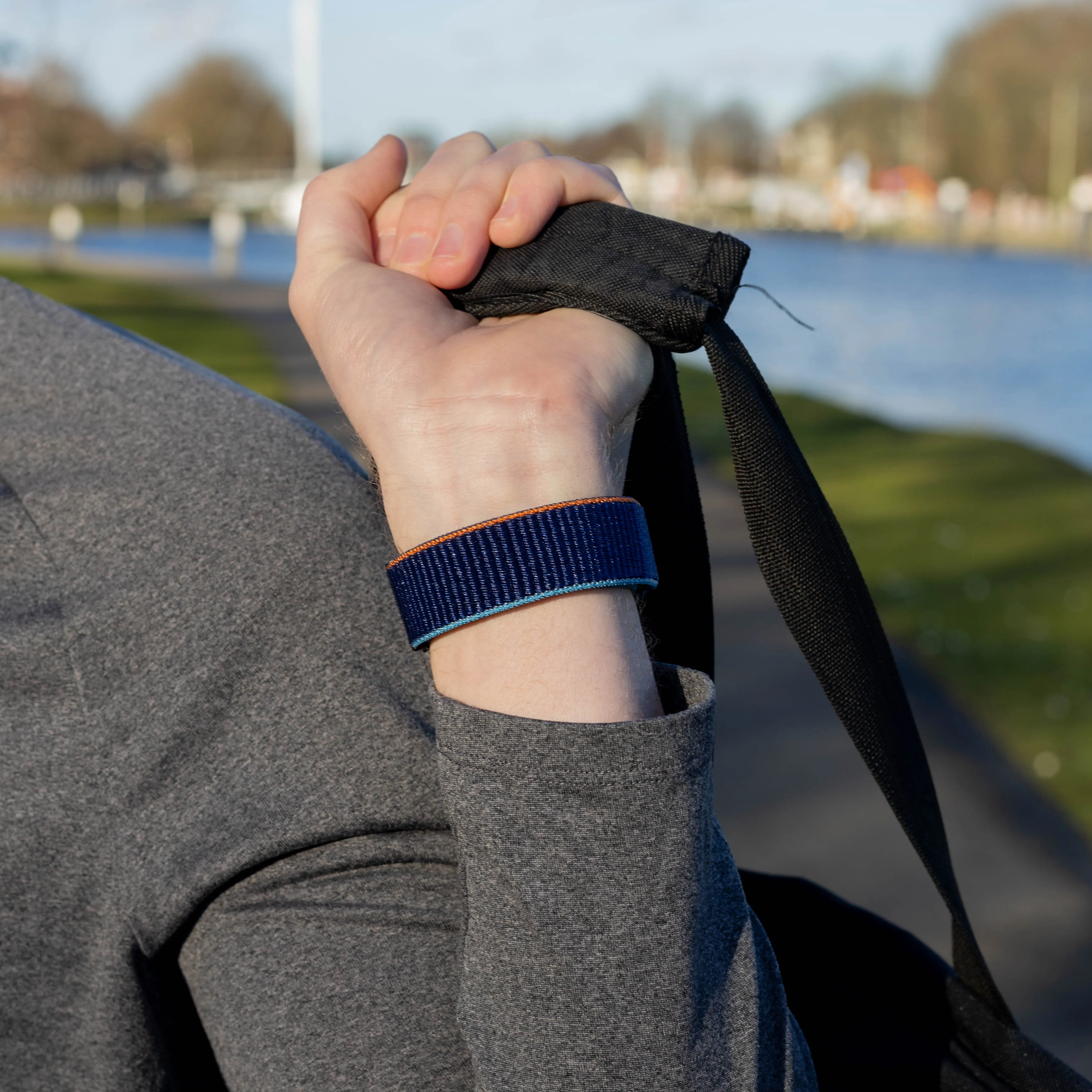 Premium Quality Bandz Apple Watch Nylon Strap 'Classic' with P-Buckle (Dark Blue)  Last Chance!