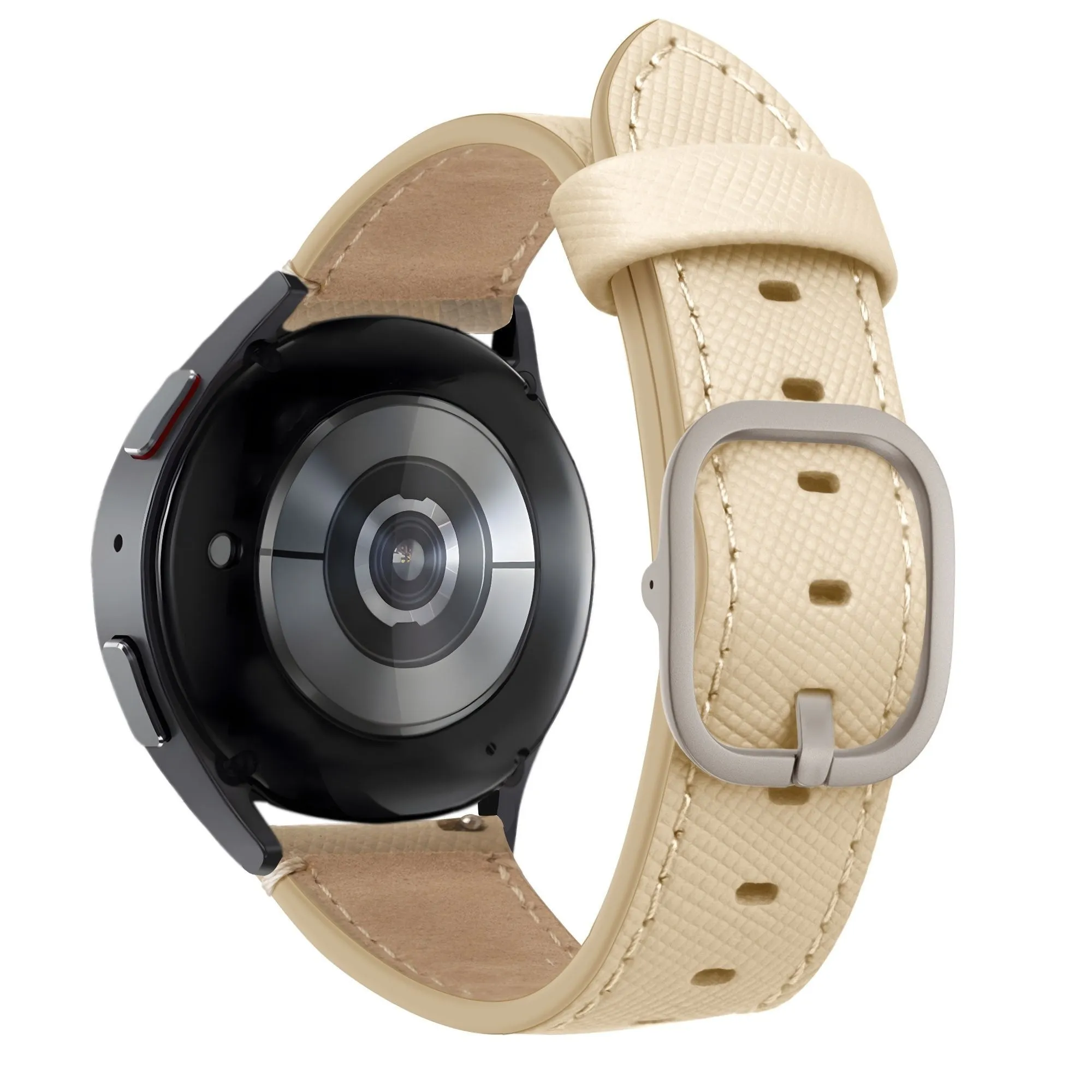 Premium Quality Bandz Huawei Watch 5 - 46mm Leather Strap 'Deluxe' (Khaki)  Limited Release!