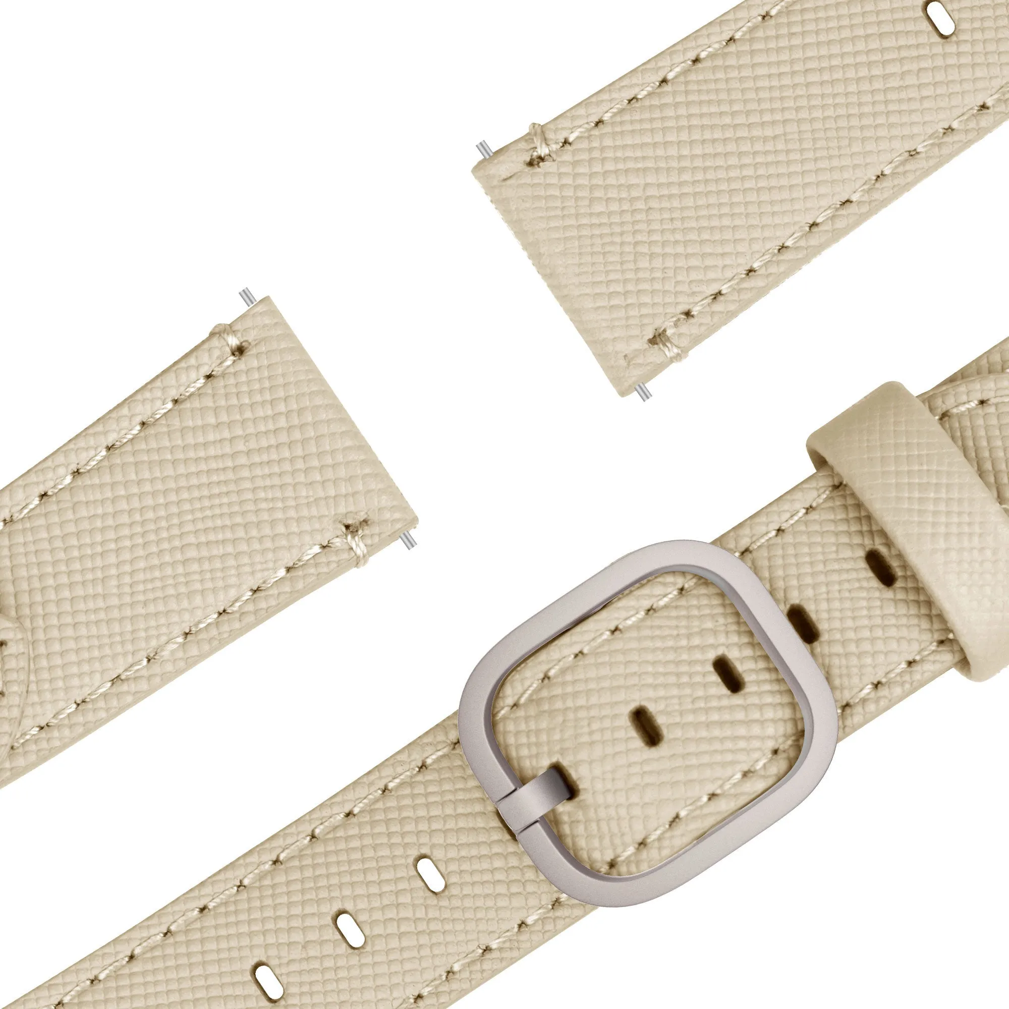 Premium Quality Bandz Huawei Watch 5 - 46mm Leather Strap 'Deluxe' (Khaki)  Limited Release!