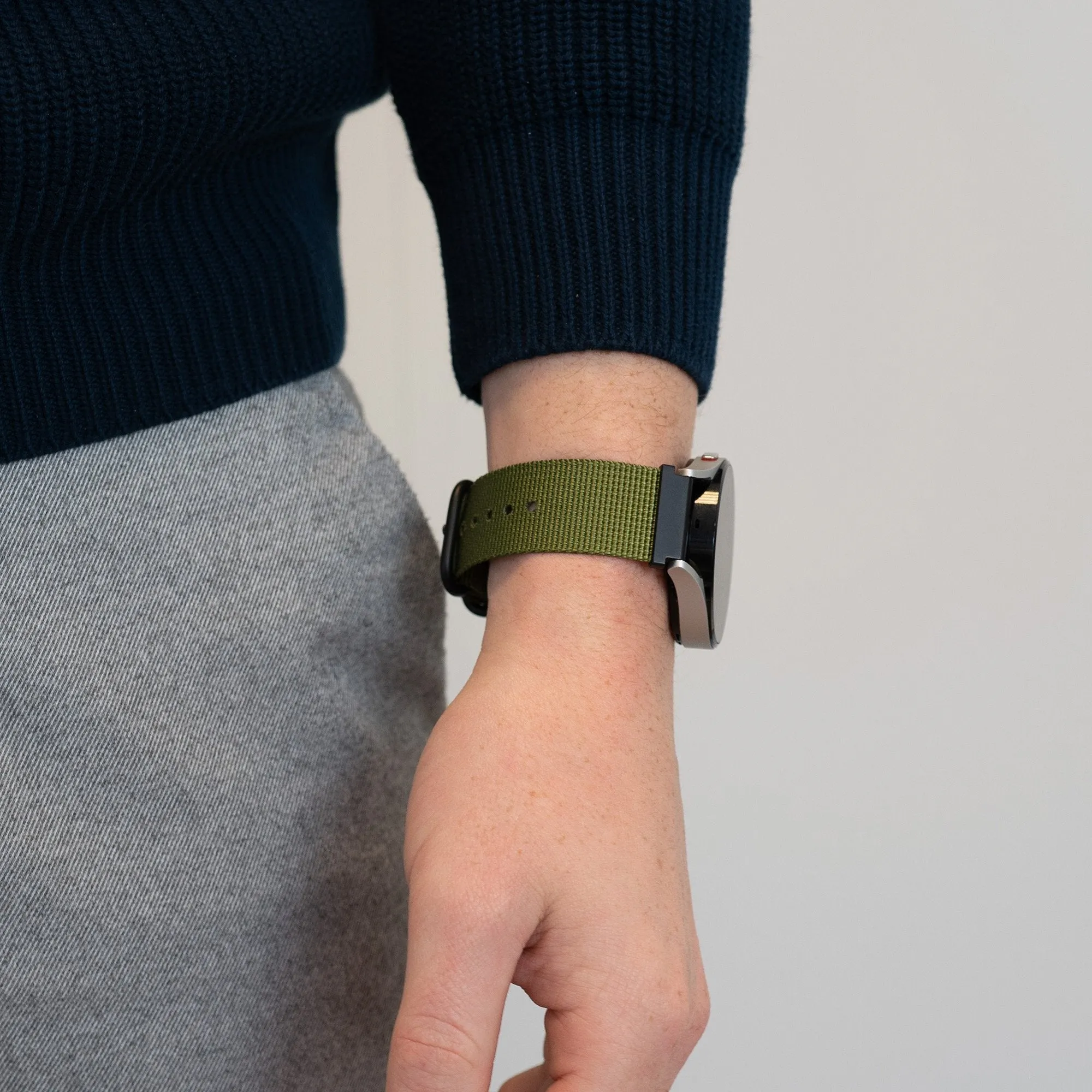 Premium Quality Bandz Huawei Watch Ultimate Buckled Nylon Strap (Green)  Almost Sold Out!