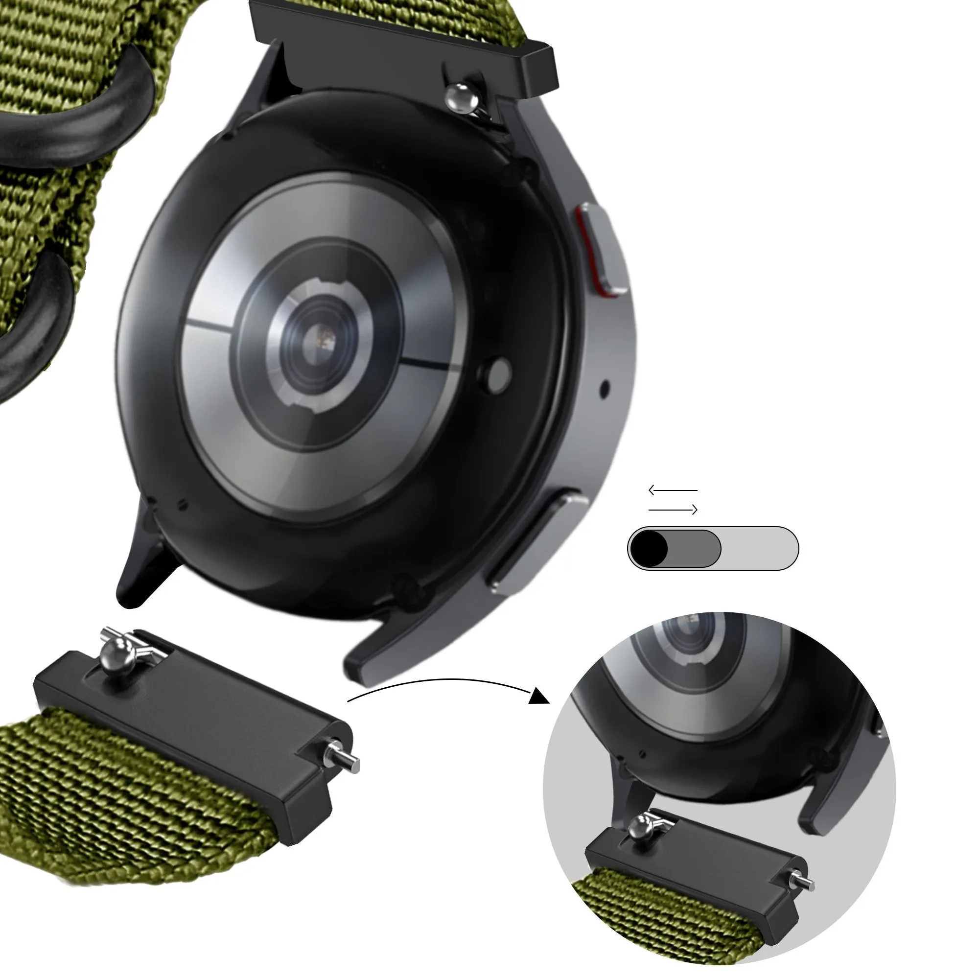 Premium Quality Bandz Huawei Watch Ultimate Buckled Nylon Strap (Green)  Almost Sold Out!