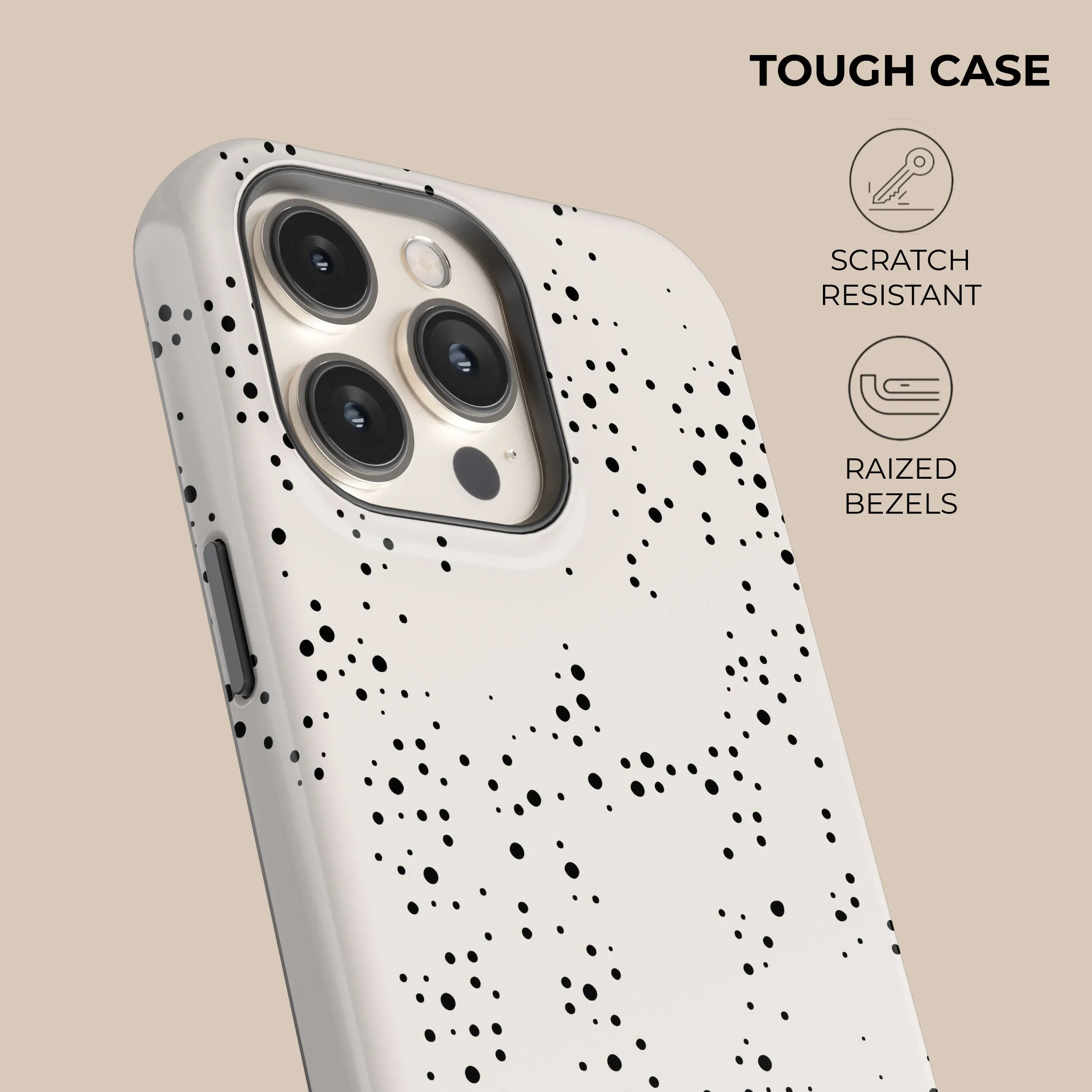 Premium Quality Beige Dots Phone Case  Today Only!