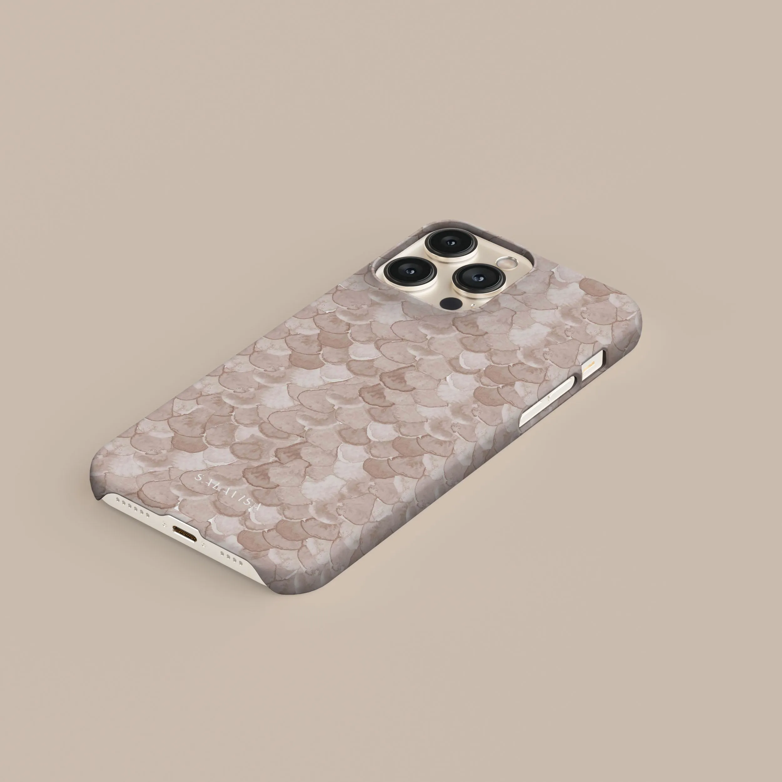 Premium Quality Beige Watercolor Reptile Phone Case  Going Fast!