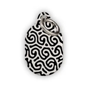 Premium Quality Black & White Curl AirTag Holder  Almost Gone!