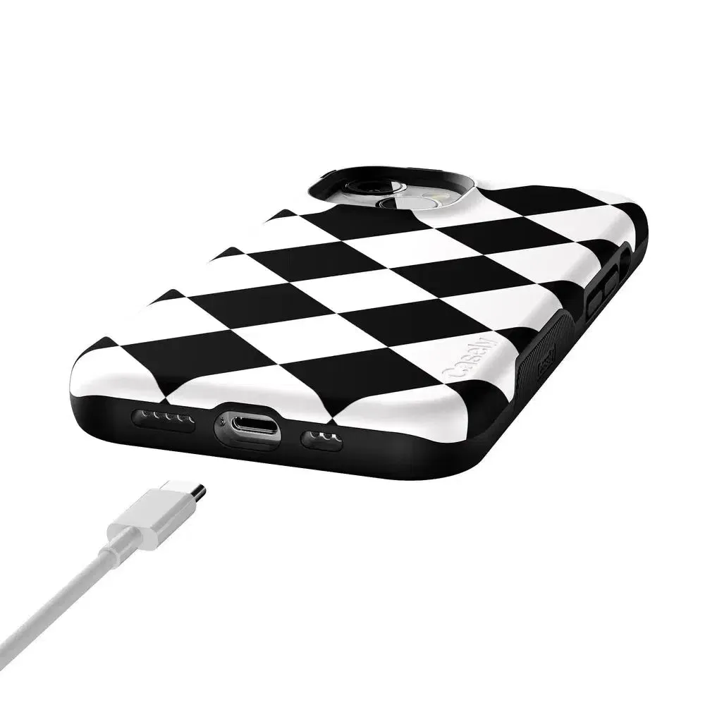 Premium Quality Black Checkerboard | High Contrast Design Case  Almost Sold Out!