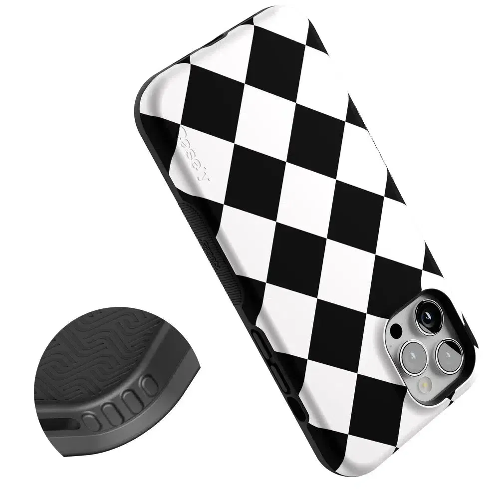 Premium Quality Black Checkerboard | High Contrast Design Case  Almost Sold Out!