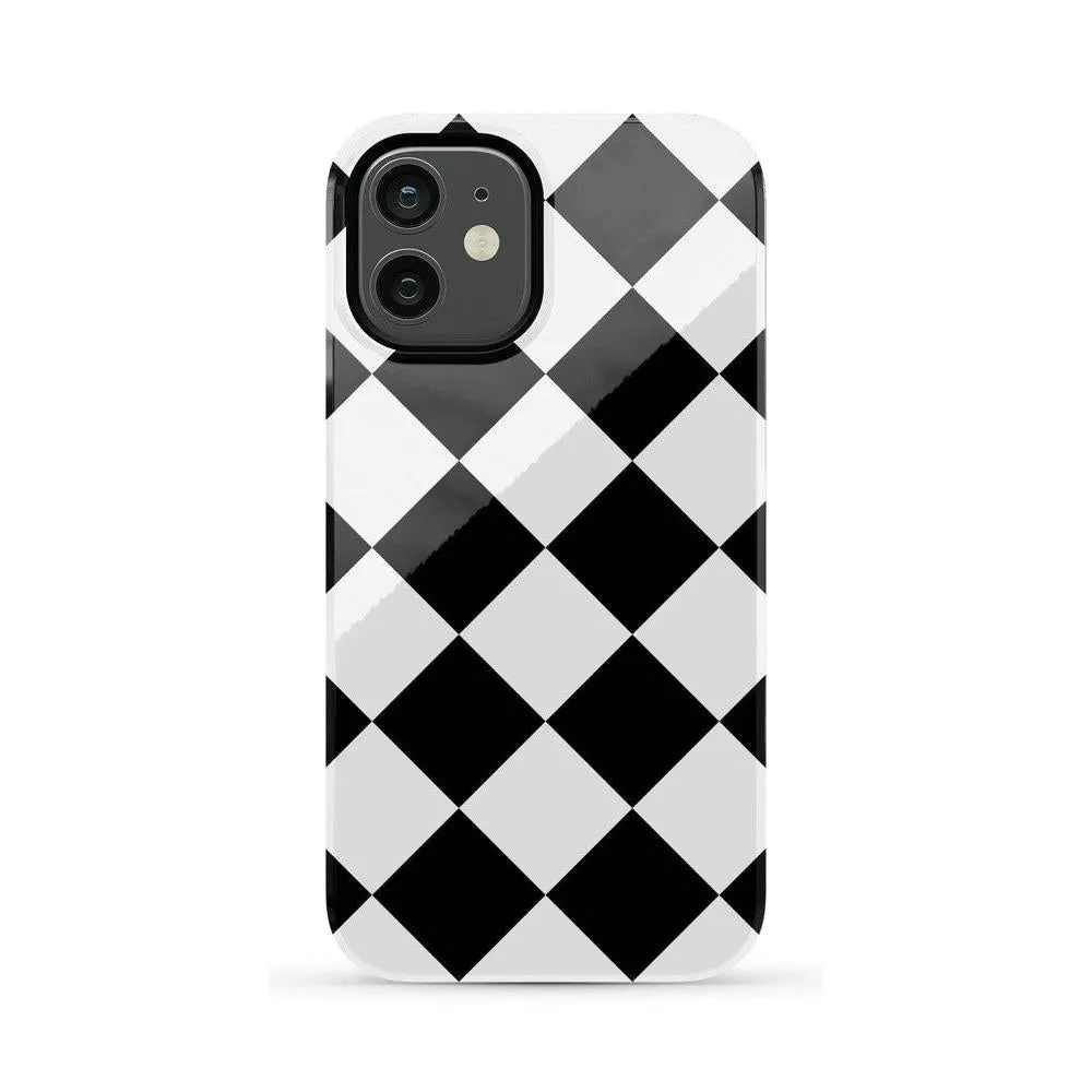 Premium Quality Black Checkerboard | High Contrast Design Case  Almost Sold Out!
