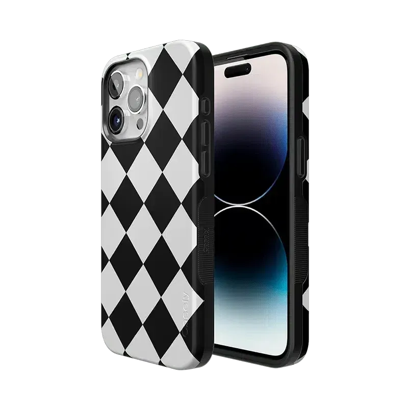 Premium Quality Black Checkerboard | High Contrast Design Case  Almost Sold Out!