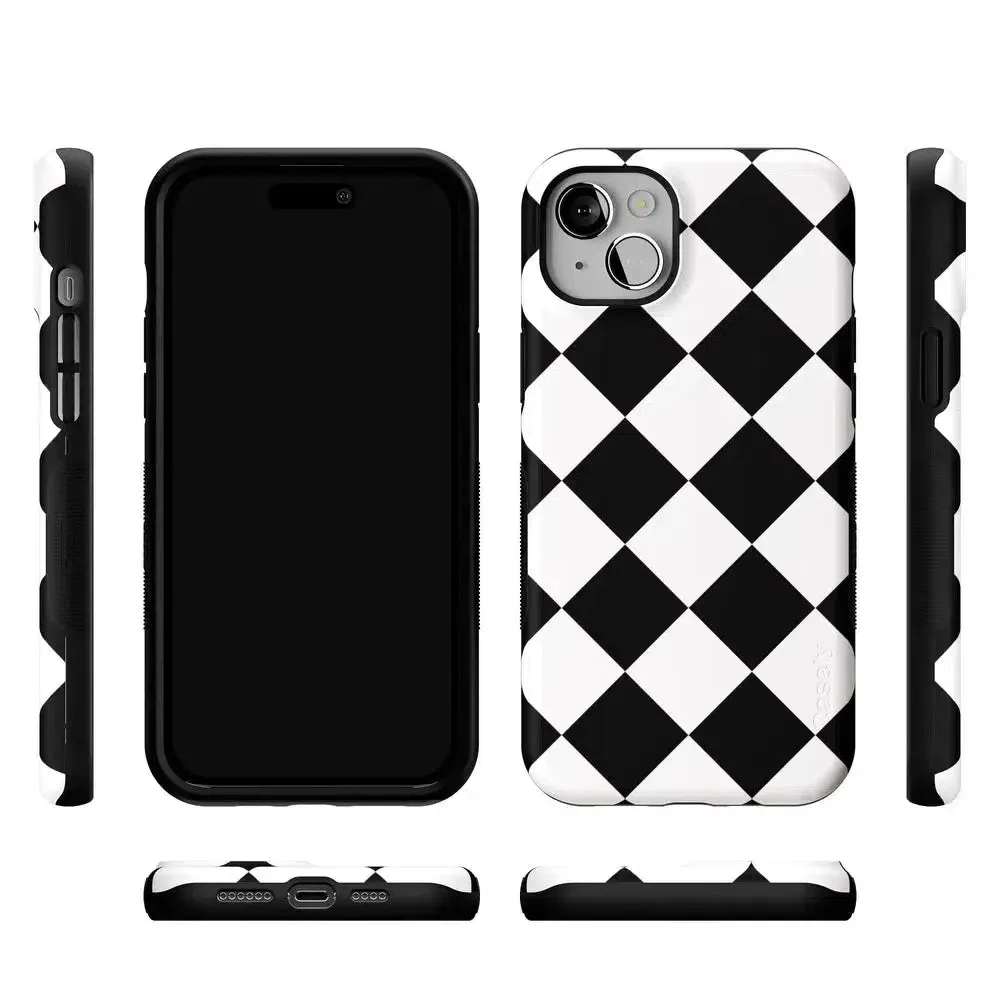 Premium Quality Black Checkerboard | High Contrast Design Case  Almost Sold Out!
