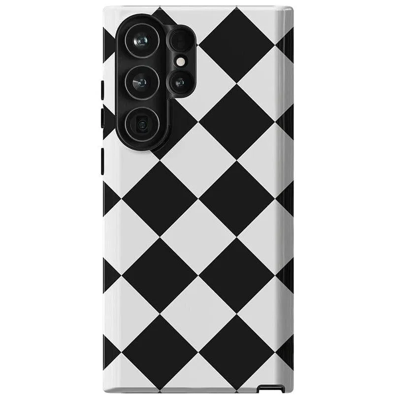Premium Quality Black Checkerboard | High Contrast Design Case  Almost Sold Out!
