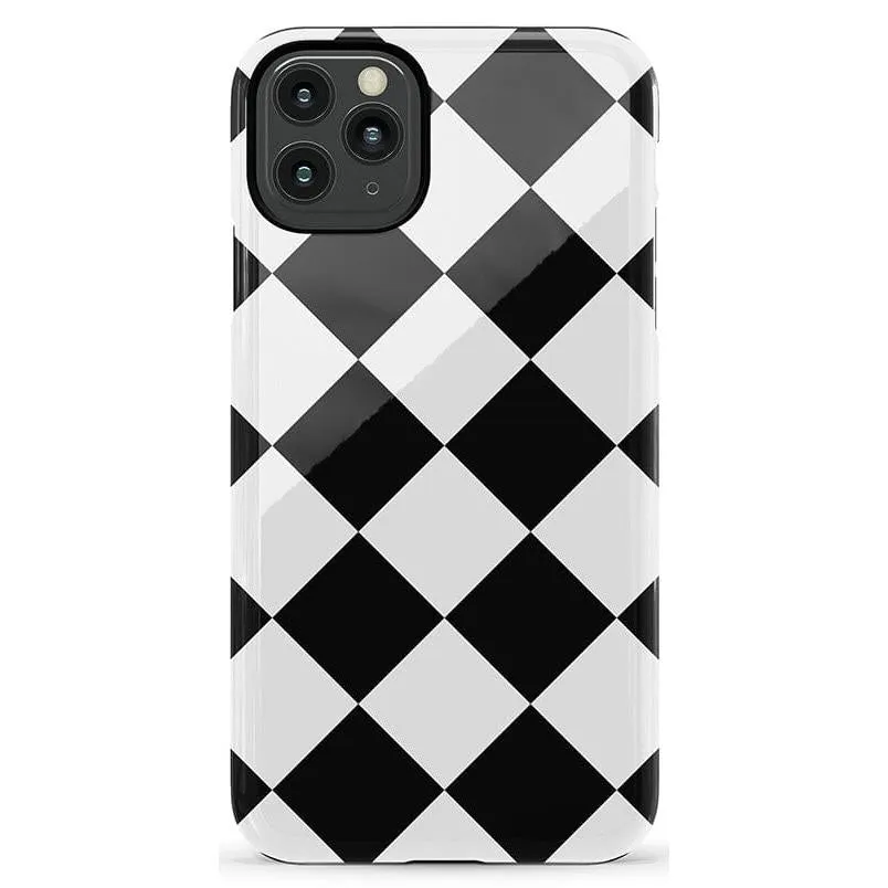 Premium Quality Black Checkerboard | High Contrast Design Case  Almost Sold Out!