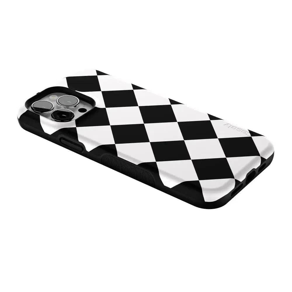 Premium Quality Black Checkerboard | High Contrast Design Case  Almost Sold Out!