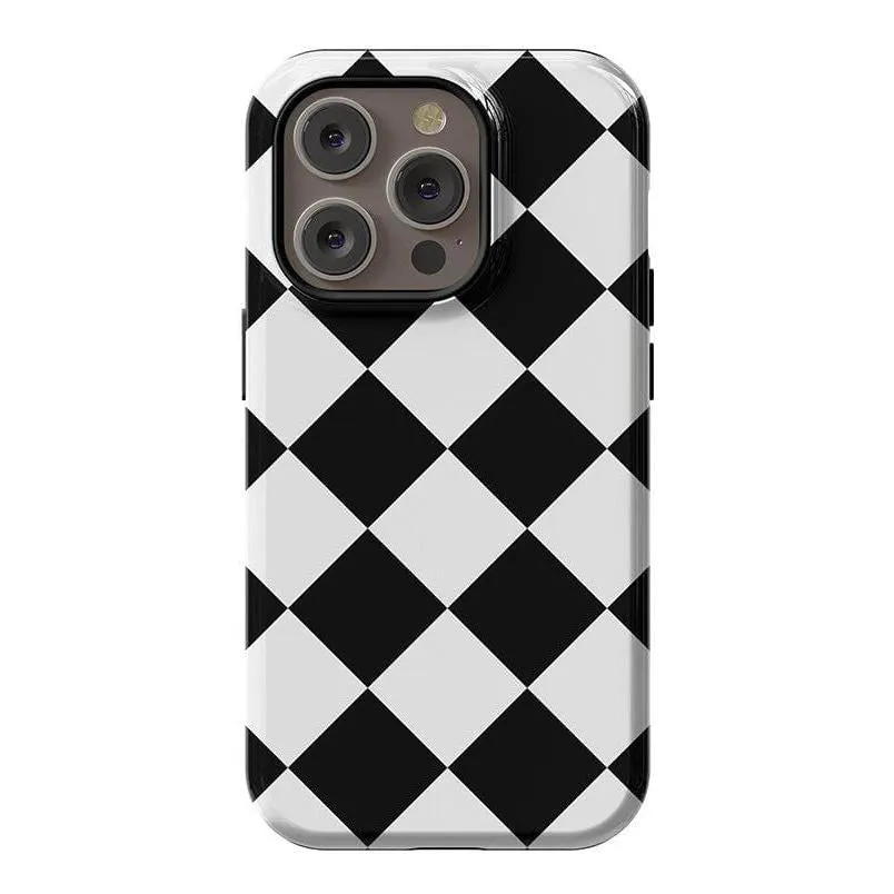 Premium Quality Black Checkerboard | High Contrast Design Case  Almost Sold Out!