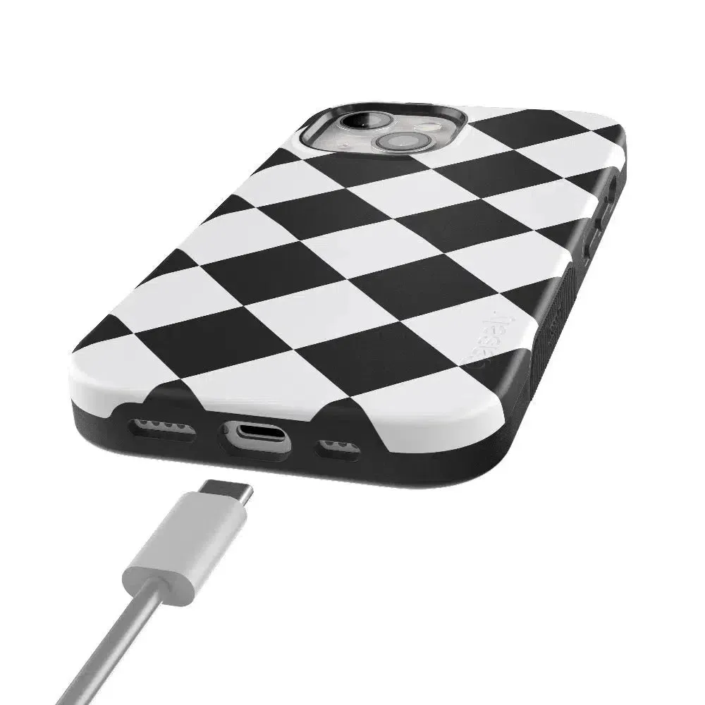 Premium Quality Black Checkerboard | High Contrast Design Case  Almost Sold Out!