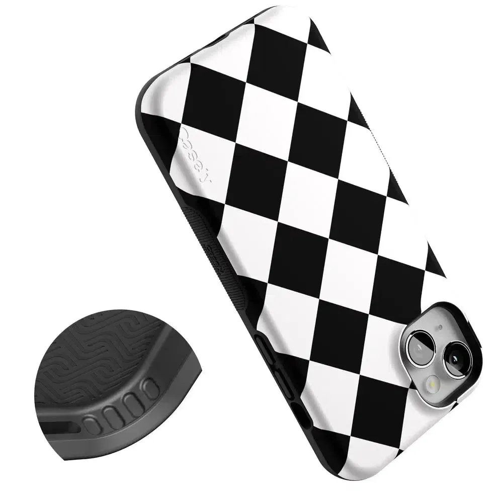 Premium Quality Black Checkerboard | High Contrast Design Case  Almost Sold Out!
