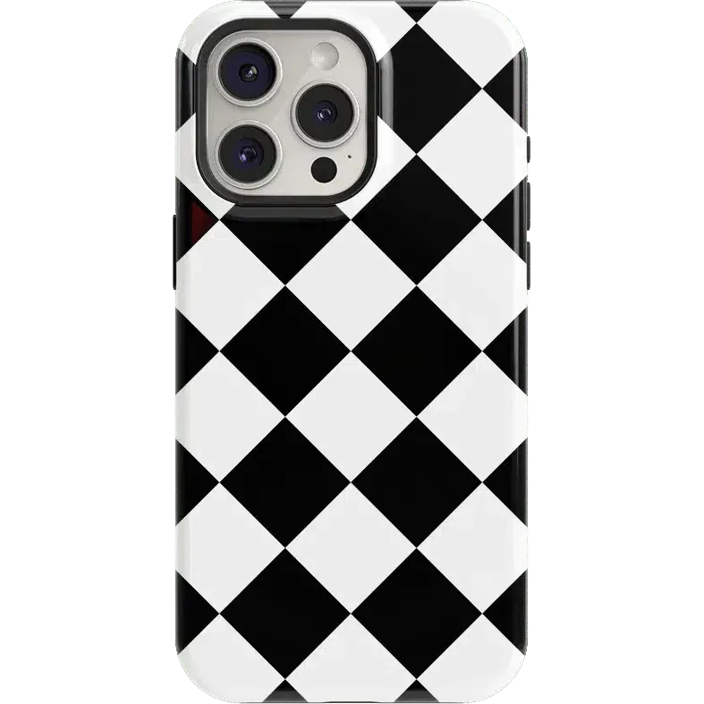 Premium Quality Black Checkerboard | High Contrast Design Case  Almost Sold Out!