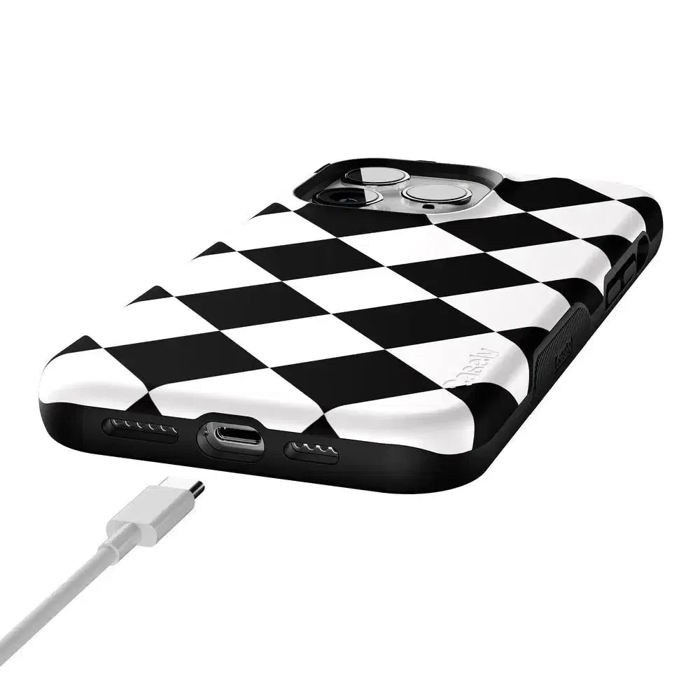 Premium Quality Black Checkerboard | High Contrast Design Case  Almost Sold Out!