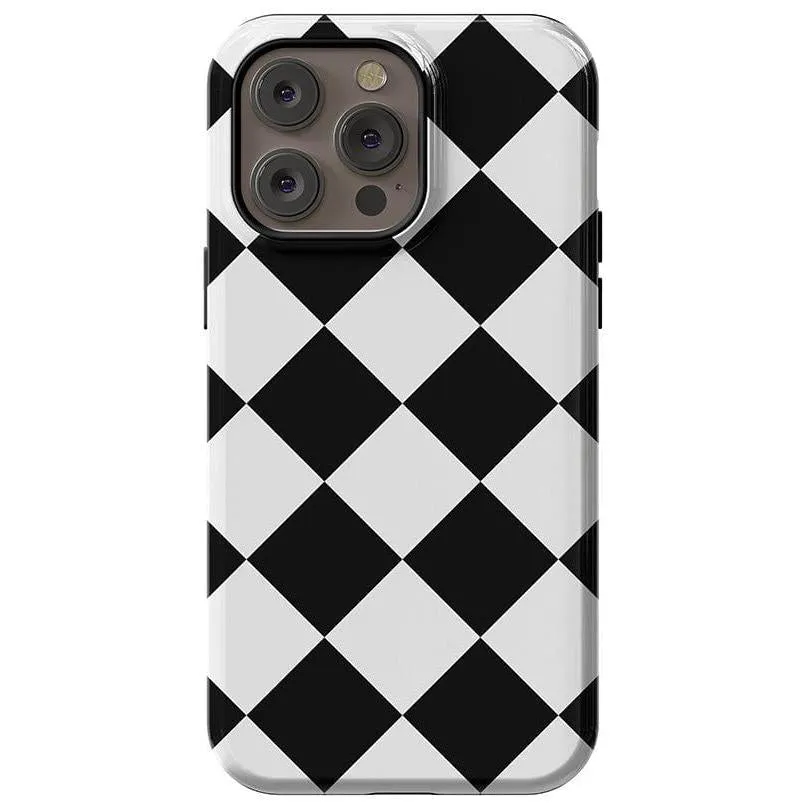 Premium Quality Black Checkerboard | High Contrast Design Case  Almost Sold Out!